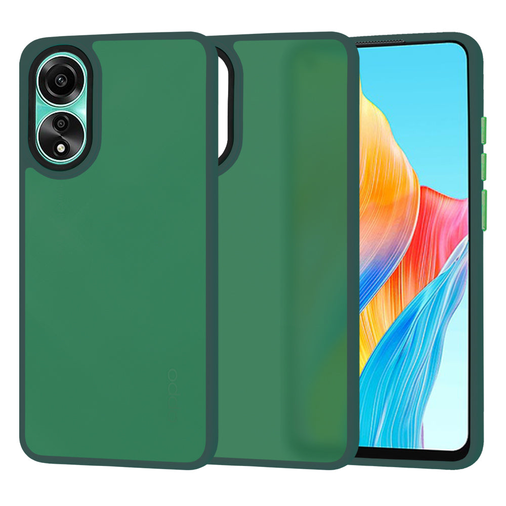 Maska za Oppo A78 4G, Techsuit, HaloFrost, Zelena