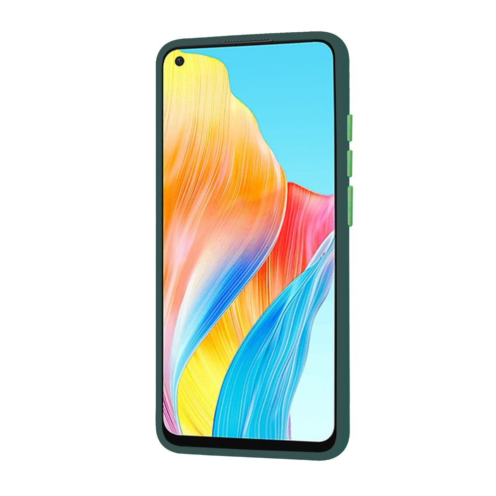 Maska za Oppo A78 4G, Techsuit, HaloFrost, Zelena