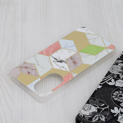 Maska za Oppo A78 4G, Techsuit, Marble, Ljubičasta