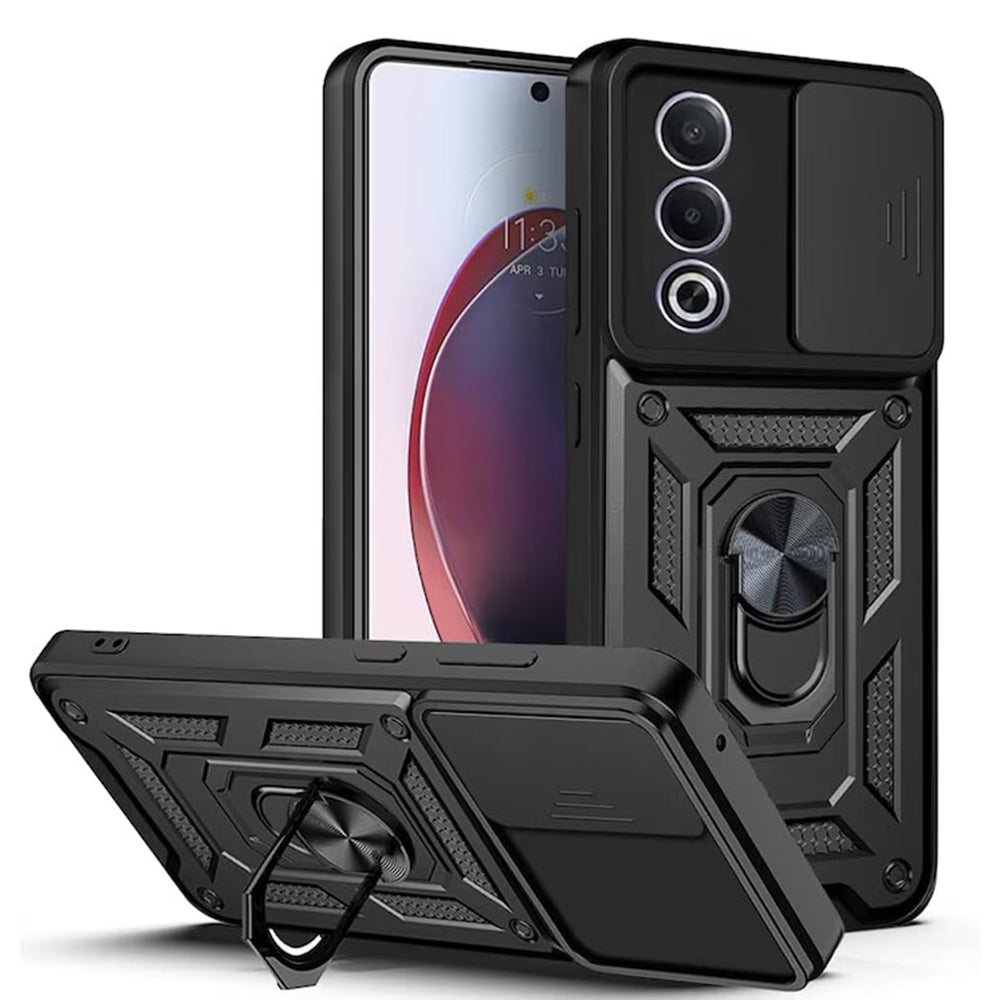 Maska za Oppo A80, Techsuit, CamShield, Crna