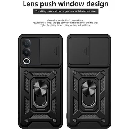 Maska za Oppo A80, Techsuit, CamShield, Crna