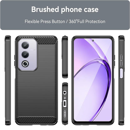 Maska za Oppo A80, Techsuit, Karbon, Crna