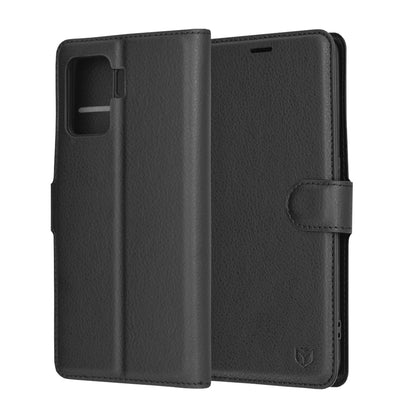 Futrola za Oppo A94 / Reno5 Lite, Techsuit, Leather Folio, Crna