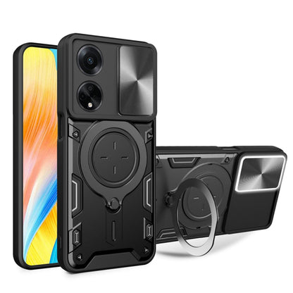 Maska za Oppo A98, Techsuit, CamGuard Pro, Crna