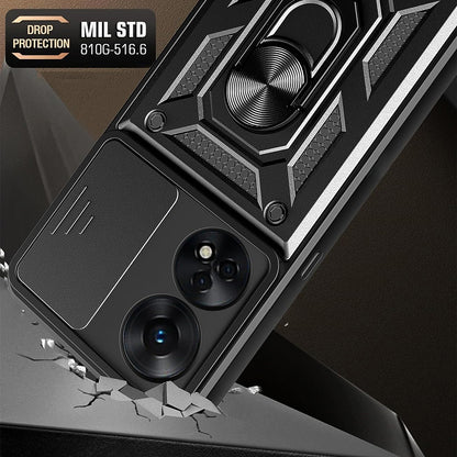 Futrola za Oppo A98, Techsuit, CamShield, Crna