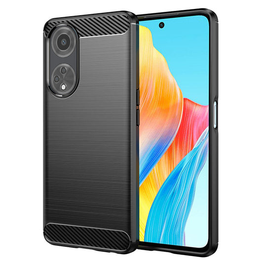 Maska za Oppo A98, Techsuit, Karbon, Crna
