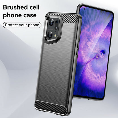 Futrola za Oppo Find X5 Pro, Techsuit, Karbon, Crna