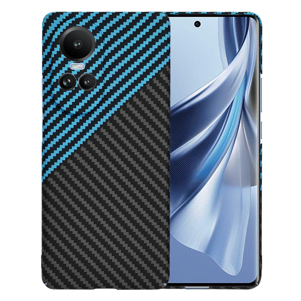 Maska za Oppo Reno10 / Reno10 Pro, Techsuit, Carbonite FiberShell, Crno Plava