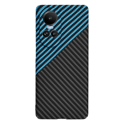 Maska za Oppo Reno10 / Reno10 Pro, Techsuit, Carbonite FiberShell, Crno Plava