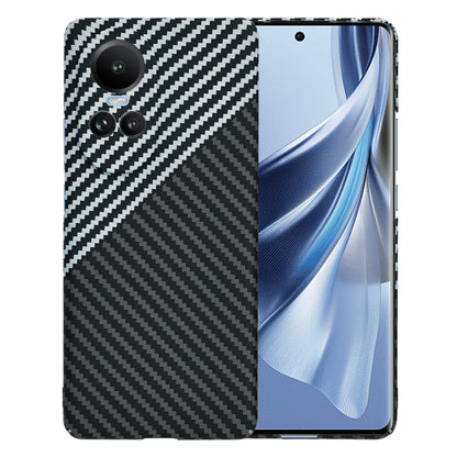 Maska za Oppo Reno10 / Reno10 Pro, Techsuit, Carbonite FiberShell, Crno Siva