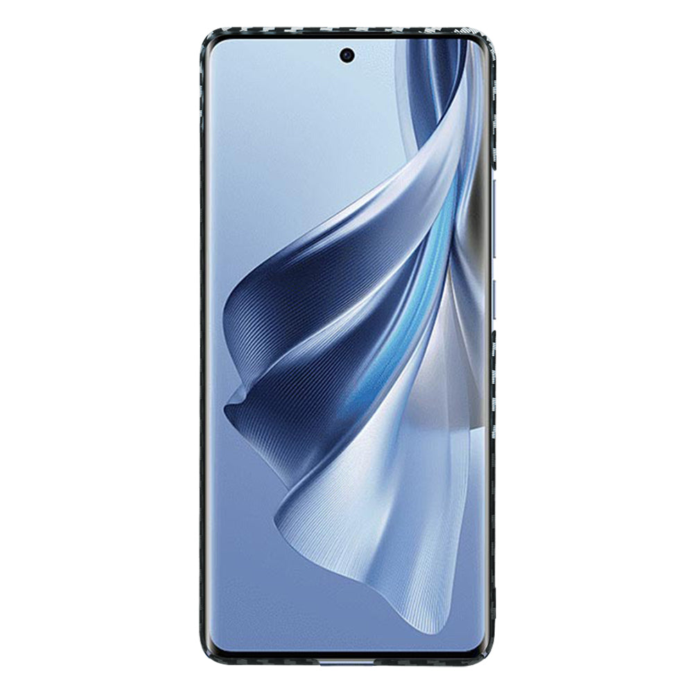 Maska za Oppo Reno10 / Reno10 Pro, Techsuit, Carbonite FiberShell, Crno Siva