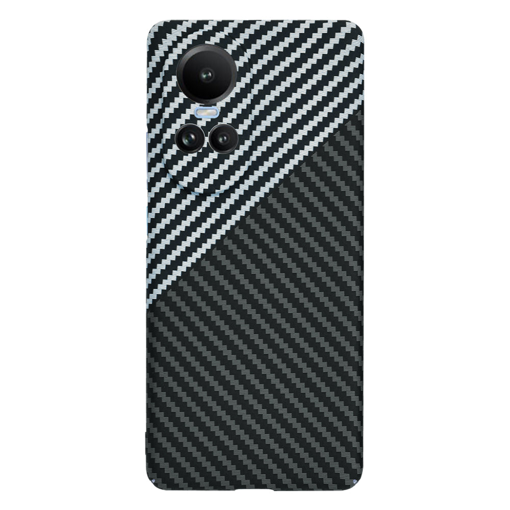Maska za Oppo Reno10 / Reno10 Pro, Techsuit, Carbonite FiberShell, Crno Siva