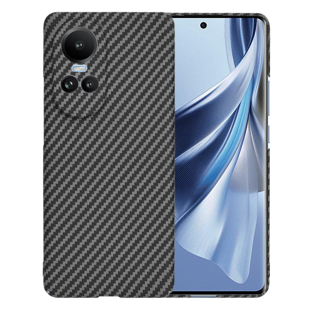 Maska za Oppo Reno10 / Reno10 Pro, Techsuit, Carbonite FiberShell, Crna