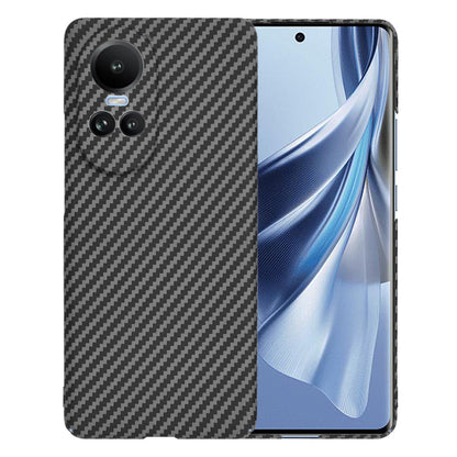 Maska za Oppo Reno10 / Reno10 Pro, Techsuit, Carbonite FiberShell, Crna