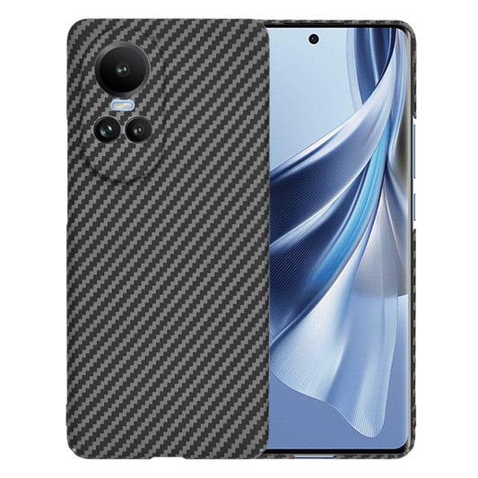 Maska za Oppo Reno10 / Reno10 Pro, Techsuit, Carbonite FiberShell, Crna