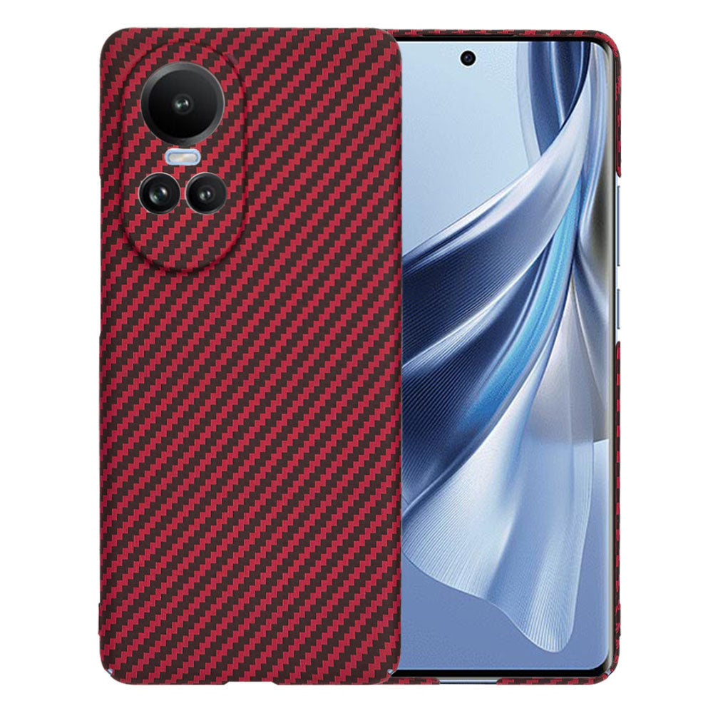 Maska za Oppo Reno10 / Reno10 Pro, Techsuit, Carbonite FiberShell, Crvena