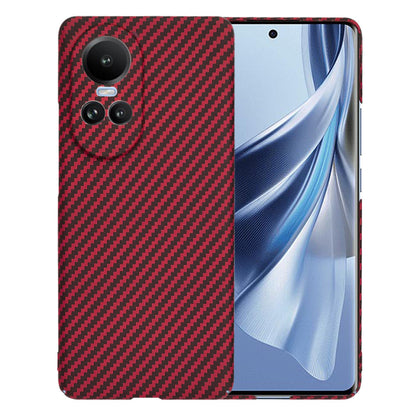Maska za Oppo Reno10 / Reno10 Pro, Techsuit, Carbonite FiberShell, Crvena