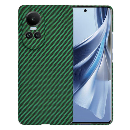 Maska za Oppo Reno10 / Reno10 Pro, Techsuit, Carbonite FiberShell, Zelena