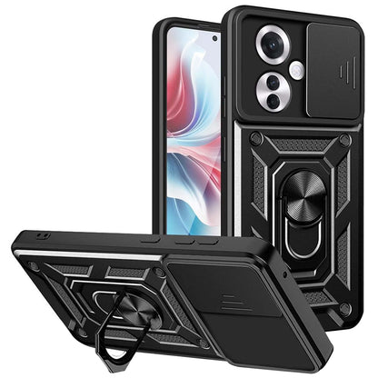 Maska za Oppo Reno11 F, Techsuit, CamShield, Crna