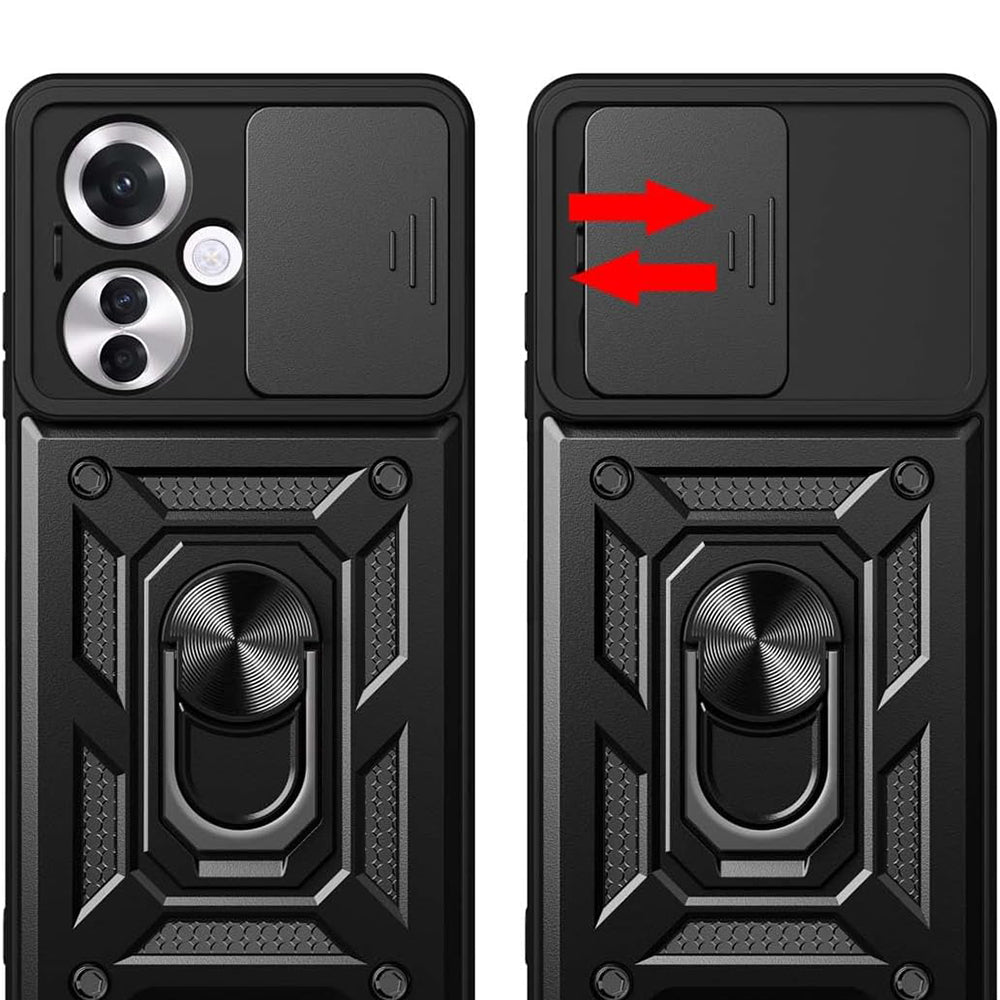 Maska za Oppo Reno11 F, Techsuit, CamShield, Crna