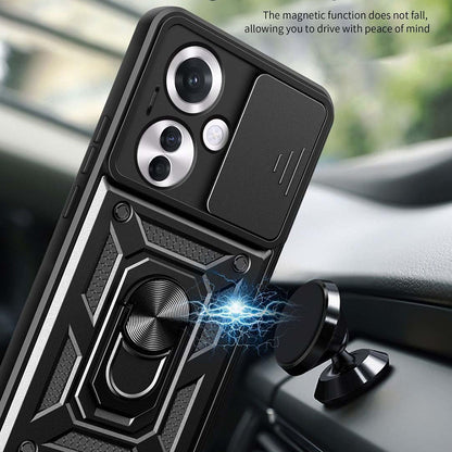 Maska za Oppo Reno11 F, Techsuit, CamShield, Crna