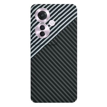 Maska za Oppo Reno11 F, Techsuit, Carbonite FiberShell, Crno Siva