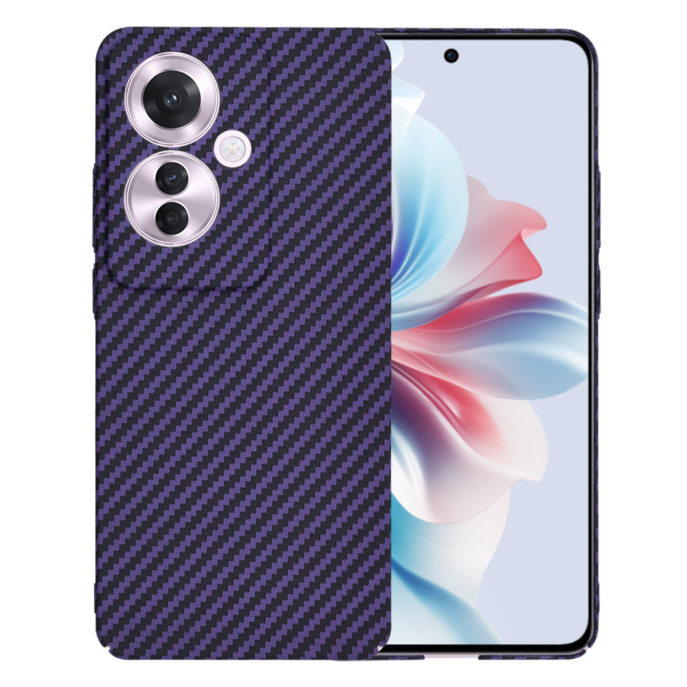 Maska za Oppo Reno11 F, Techsuit, Carbonite FiberShell, Ljubičasta