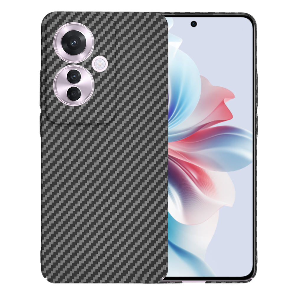 Maska za Oppo Reno11 F, Techsuit, Carbonite FiberShell, Crna