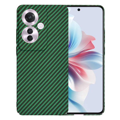 Maska za Oppo Reno11 F, Techsuit, Carbonite FiberShell, Zelena