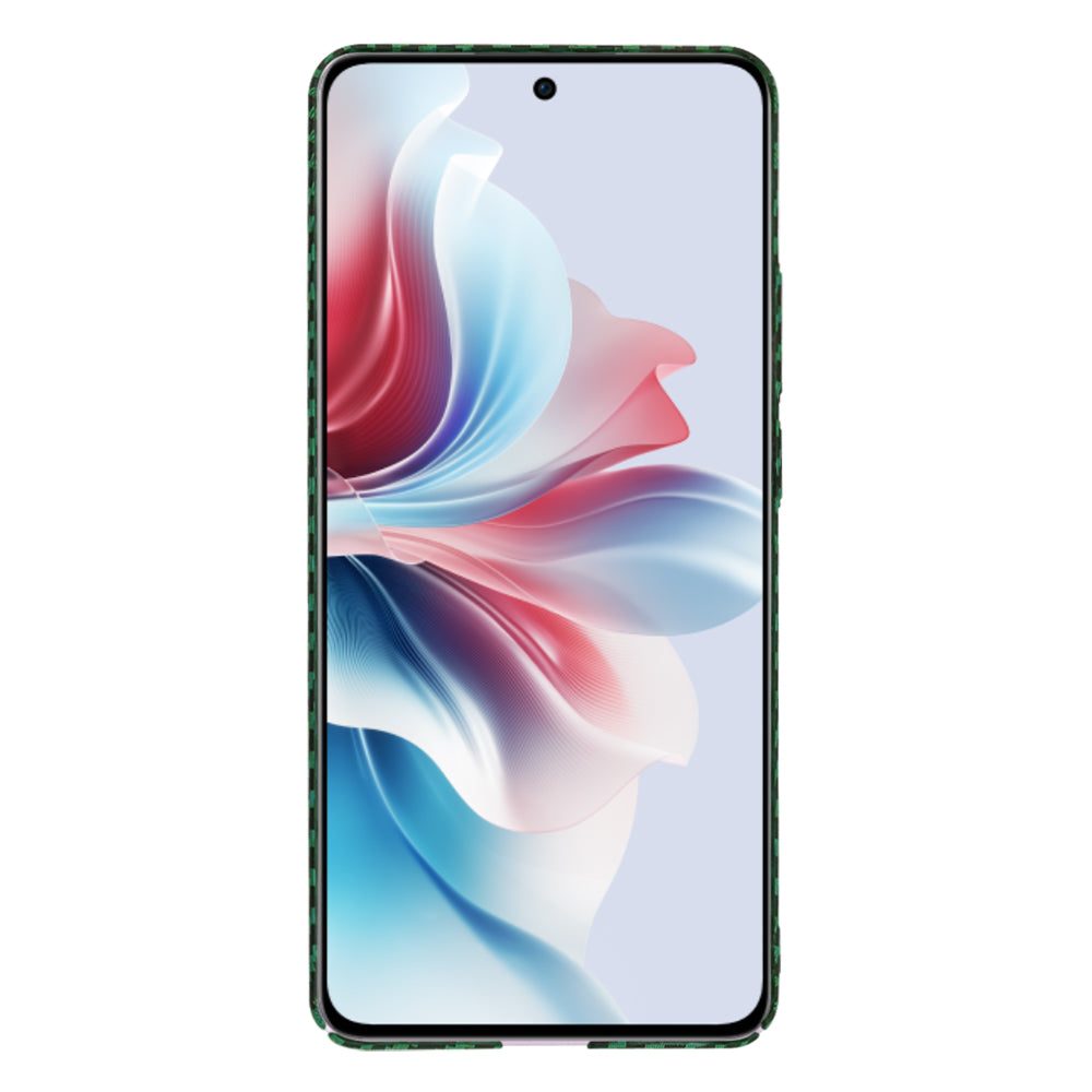 Maska za Oppo Reno11 F, Techsuit, Carbonite FiberShell, Zelena