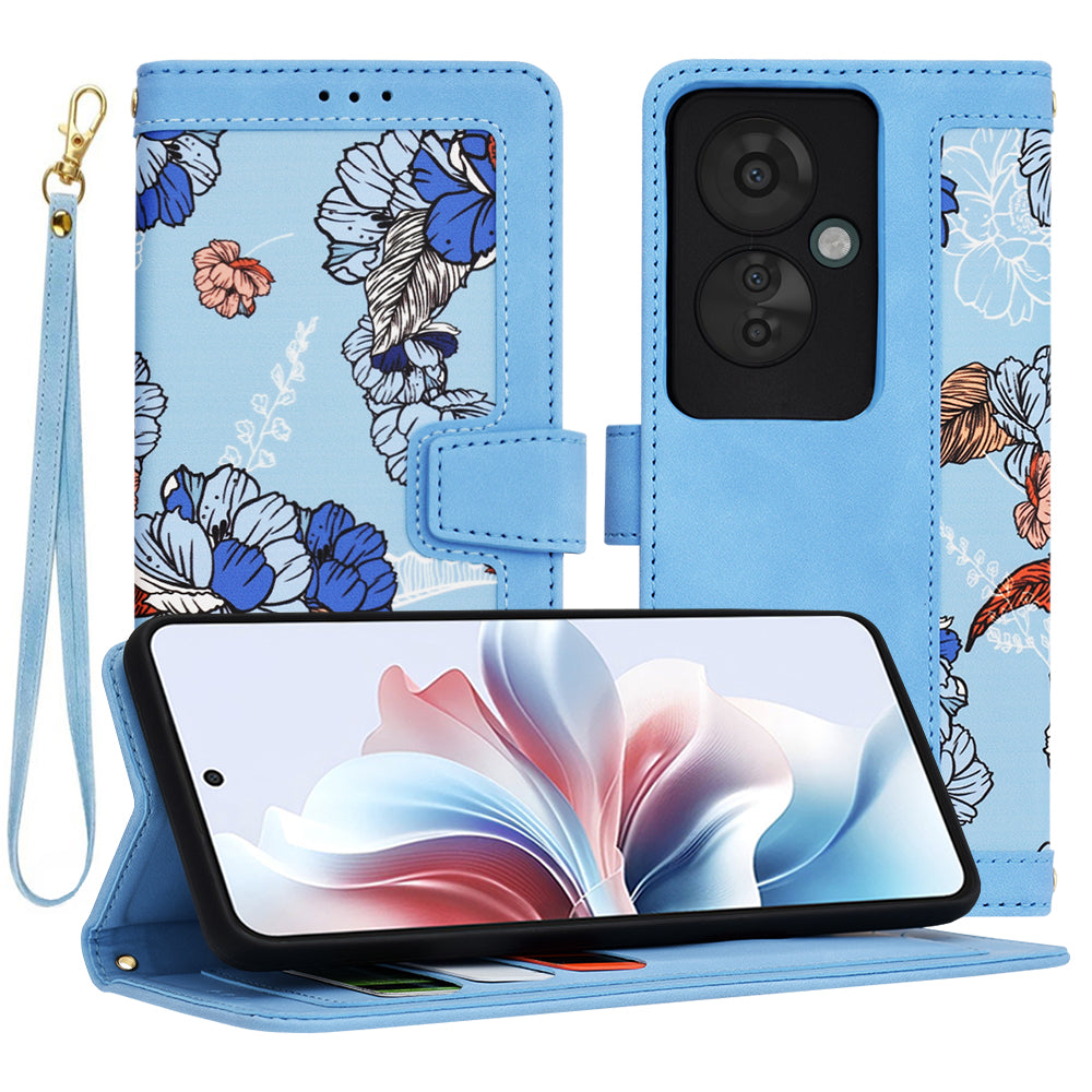 Maska za Oppo Reno11 F, Techsuit, FlipCraft, Plava