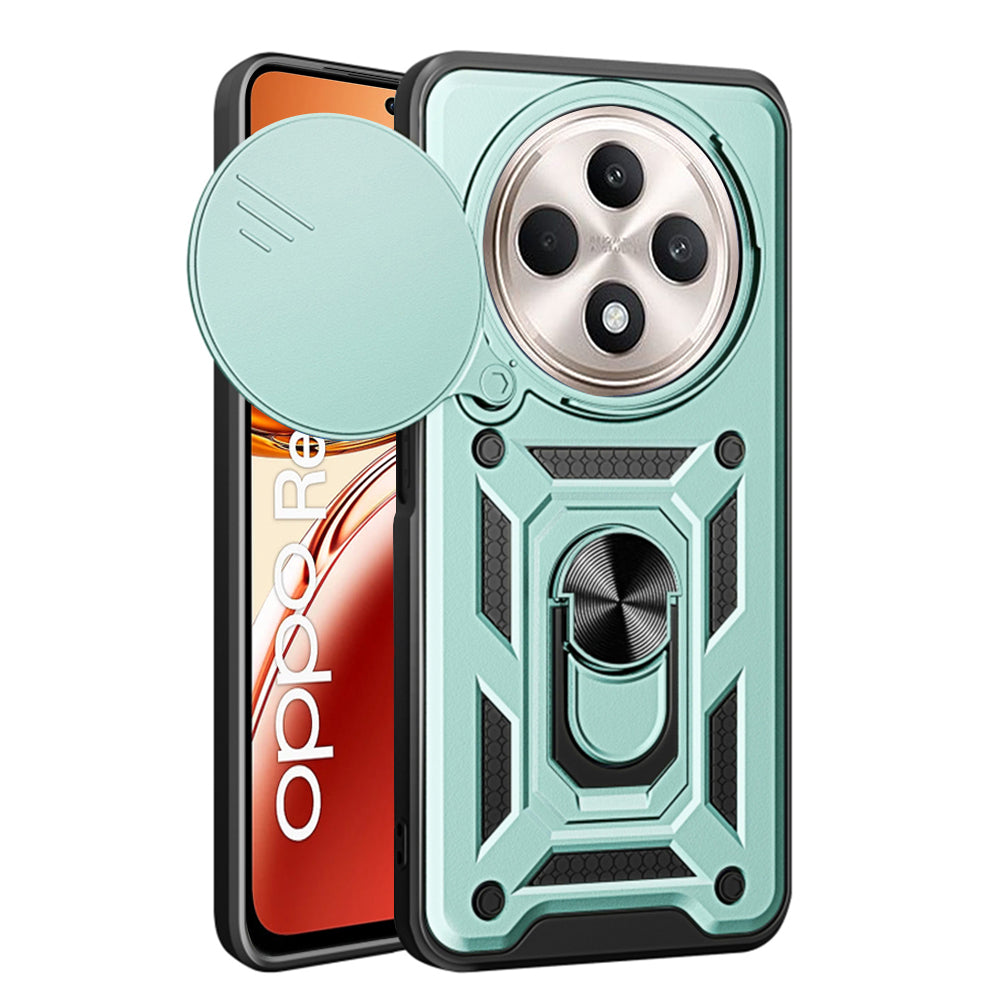 Maska za Oppo Reno12 FS 5G / Reno12 FS 4G / Reno12 F 4G / Reno12 F, Techsuit, CamShield, Zelena