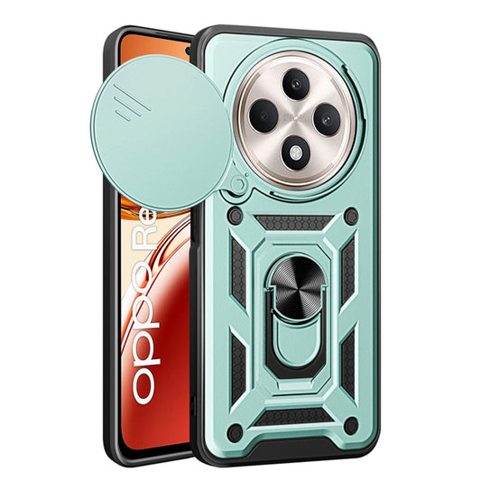 Maska za Oppo Reno12 FS 5G / Reno12 FS 4G / Reno12 F 4G / Reno12 F, Techsuit, CamShield, Zelena