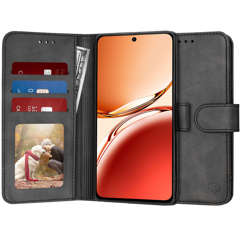Futrola za Oppo Reno12 FS 5G / Reno12 FS 4G / Reno12 F 4G / Reno12 F, Techsuit, Diary Book, Crna