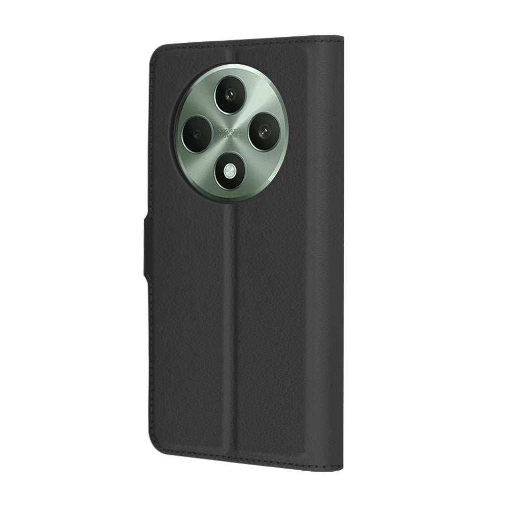 Futrola za Oppo Reno12 FS 5G / Reno12 FS 4G / Reno12 F 4G / Reno12 F, Techsuit, Kožna Folio, Crna