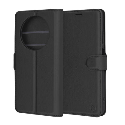 Futrola za Oppo Reno12 FS 5G / Reno12 FS 4G / Reno12 F 4G / Reno12 F, Techsuit, Kožna Folio, Crna