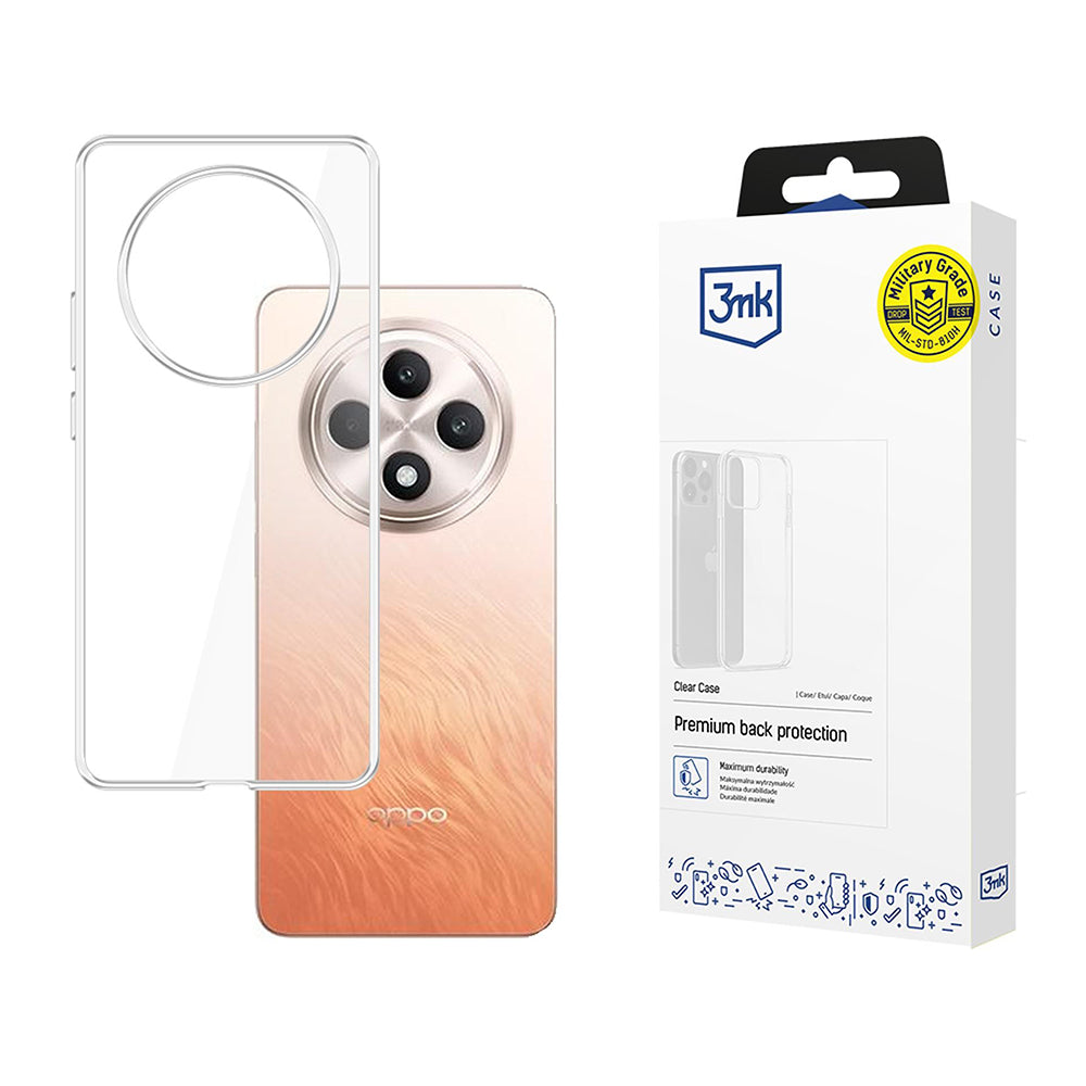 Maska za Oppo Reno12 FS 5G / Reno12 FS 4G / Reno12 F 4G / Reno12 F, 3MK, Clear, Prozirna