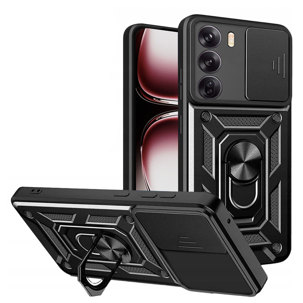 Maska za Oppo Reno12 Pro, Techsuit, CamShield, Crna