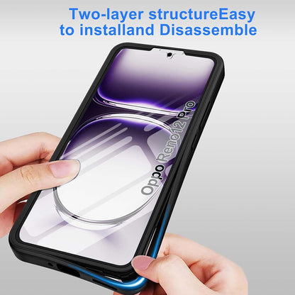 Maska za Oppo Reno12 Pro, Techsuit, ColorVerse 360, Crna
