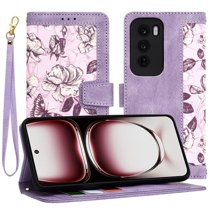 Maska za Oppo Reno12 Pro, Techsuit, FlipCraft, Ljubičasta