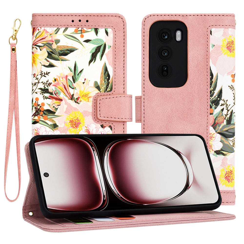Maska za Oppo Reno12 Pro, Techsuit, FlipCraft, Roza