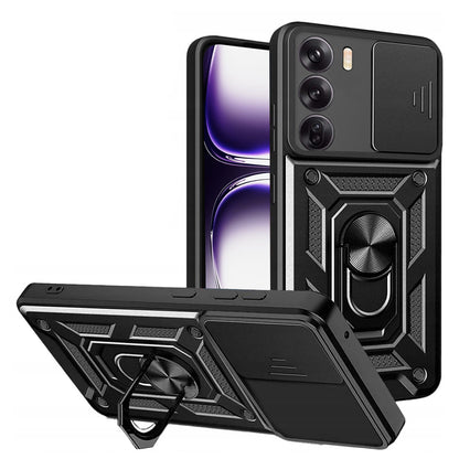 Maska za Oppo Reno12, Techsuit, CamShield, Crna