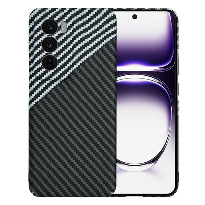Maska za Oppo Reno12, Techsuit, Carbonite FiberShell, Crno Siva