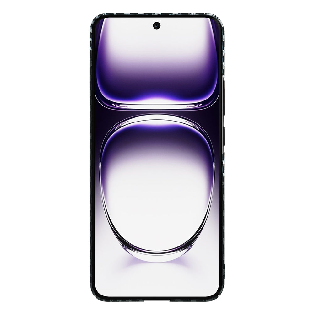 Maska za Oppo Reno12, Techsuit, Carbonite FiberShell, Crno Siva