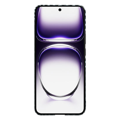 Maska za Oppo Reno12, Techsuit, Carbonite FiberShell, Crno Siva
