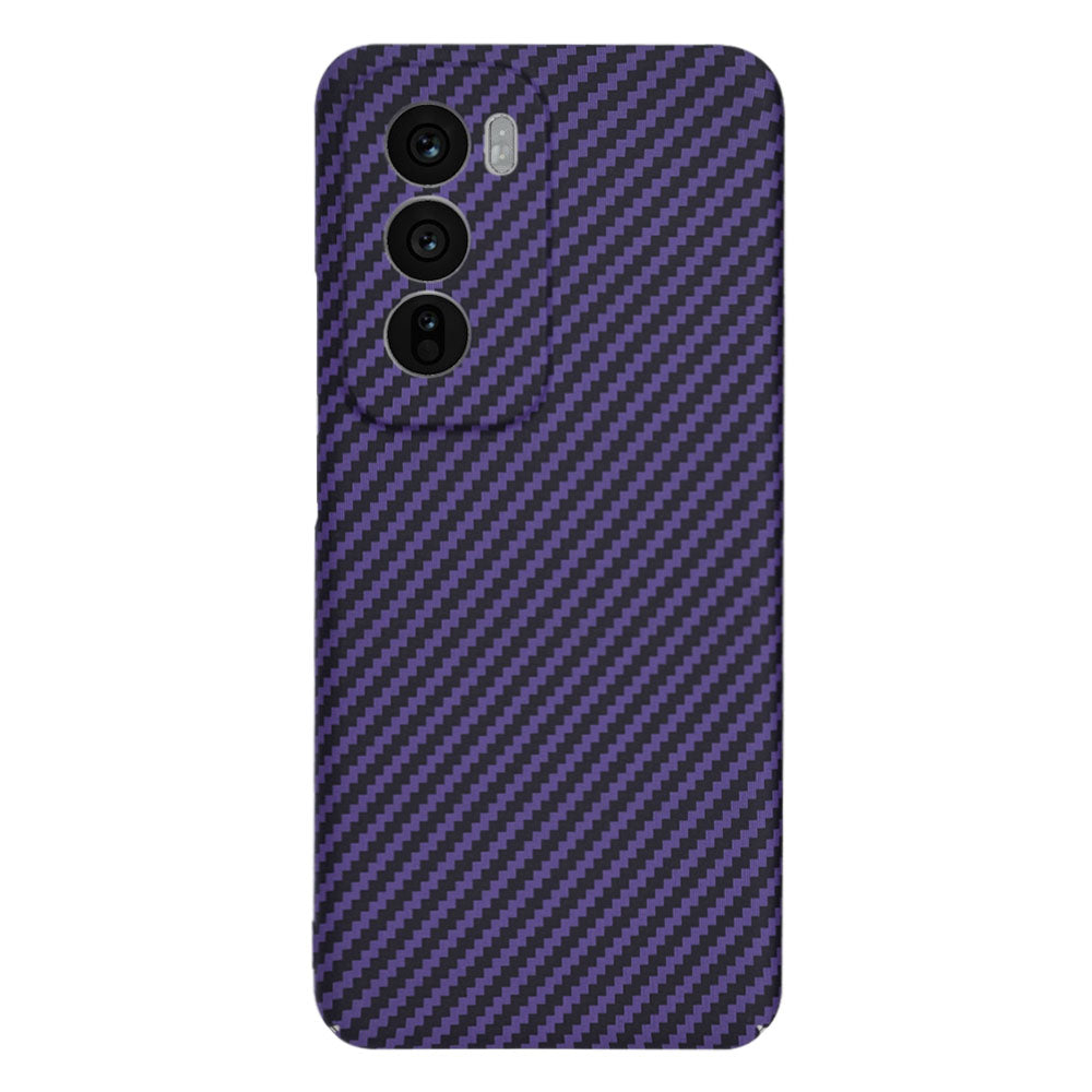 Maska za Oppo Reno12, Techsuit, Carbonite FiberShell, Ljubičasta