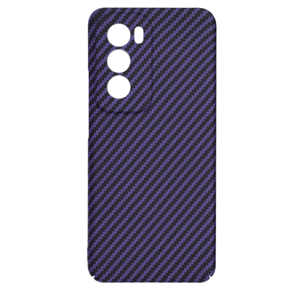 Maska za Oppo Reno12, Techsuit, Carbonite FiberShell, Ljubičasta