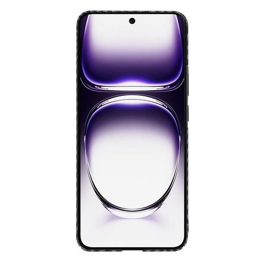 Maska za Oppo Reno12, Techsuit, Carbonite FiberShell, Crna