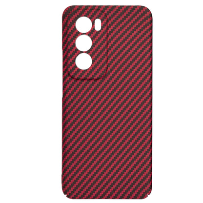 Maska za Oppo Reno12, Techsuit, Carbonite FiberShell, Crvena