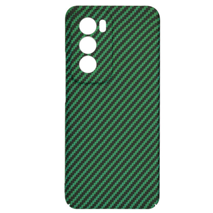 Maska za Oppo Reno12, Techsuit, Carbonite FiberShell, Zelena